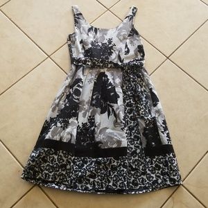 Black and grey dress